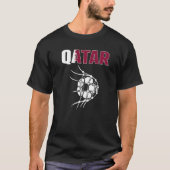 Qatar-Voetbal in Qatarese portemonnee T-shirt (Voorkant)