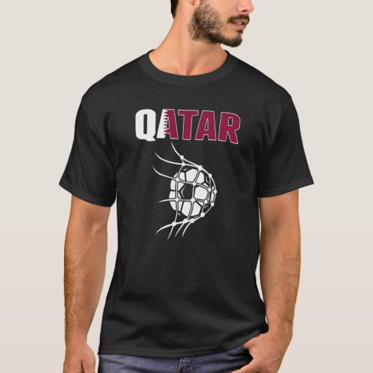 Qatar-Voetbal in Qatarese portemonnee T-shirt (Voorkant)