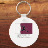 Qatar Voetbal Nationale Team Sleutelhanger (Voorkant)