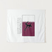 Qatar Voetbal Nationale Team Wandkleed (Voorkant (horizontaal))