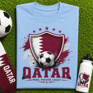Qatar Voetbalfan Voetbal Wereldbeker Supporter T-shirt