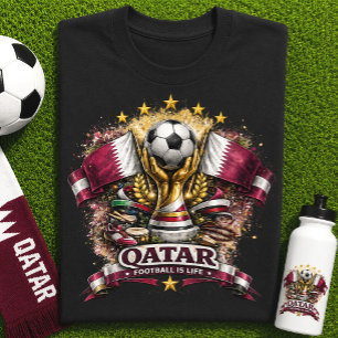 Qatar Voetbalfan Voetbal Wereldkampioenschap Suppo T-shirt