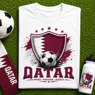 Qatar Voetbalfan Voetbal Wereldkampioenschap Suppo T-shirt