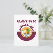 QATAR-wapenlaag Briefkaart (Staand voorkant)