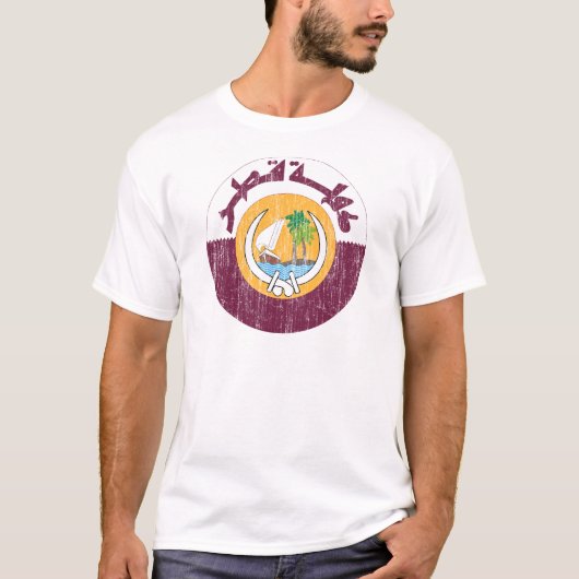 Qatar - wapenschild t-shirt (Voorkant)