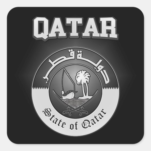 Qatar-wapenstilstand Vierkante Sticker (Voorkant)