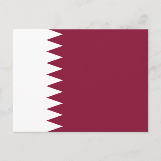 Qatarese vlag briefkaart (Voorkant)