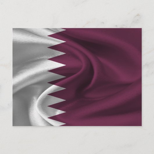 Qatarese vlag briefkaart (Voorkant)