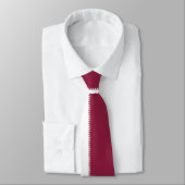 Qatarese vlag & embleem, vlag van Qatar Stropdas (Gebonden)