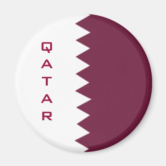 Qatarese vlag magneet (Voorkant)