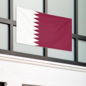Qatarese vlag spandoek (Buitenkant Gebouw)