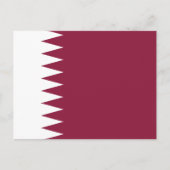 Qatarese vlag, vlag van Qatar Briefkaart (Voorkant)
