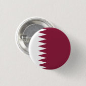 Qatarese vlag, vlag van Qatar Ronde Button 3,2 Cm (Voorkant /achterkant)