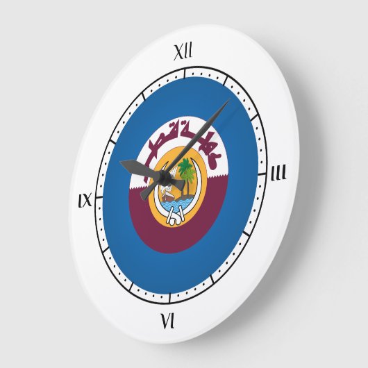 Qatarese wapenmantel grote klok (Hoek)