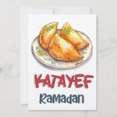 Qatayef Ramadan | Delicate Gebak, Rijke Vullingen Kaart (Voorkant)
