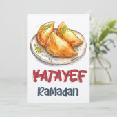 Qatayef Ramadan | Fijn gebak, rijke vullingen Kaart (Staand voorkant)