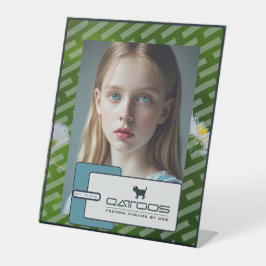 QATTOOS RECLAMEBORD MET VOETSTUK