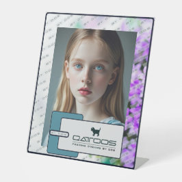 QATTOOS RECLAMEBORD MET VOETSTUK