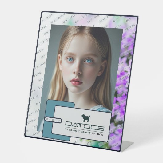 QATTOOS RECLAMEBORD MET VOETSTUK (Voorkant)