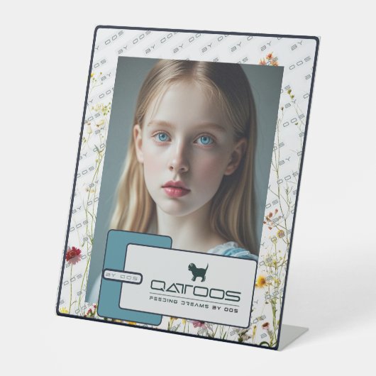 QATTOOS RECLAMEBORD MET VOETSTUK (Voorkant)