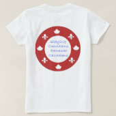 Qc dame LeeMariie's creatieve ontwerpen T-shirt (Design achterkant)