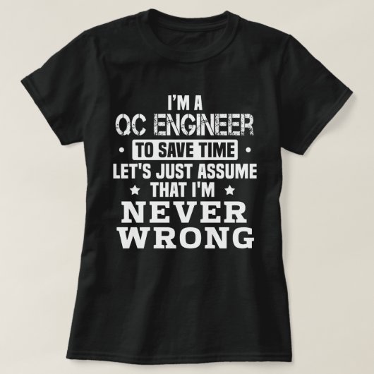 QC Engineer T-shirt (Design voorkant)