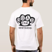 QCB Knucks (zwart op wit) T-shirt (Achterkant)