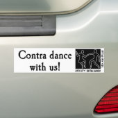 QCCD bumper sticker contra met ons (Op auto)