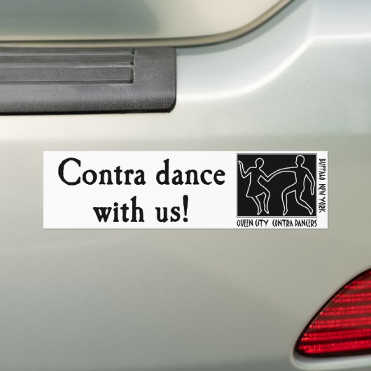 QCCD bumper sticker contra met ons (Op auto)
