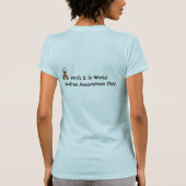 QCPAC logo Blue World Autism Awareness T-Shirt (Achterkant)
