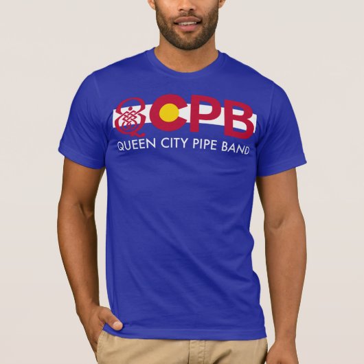 QCPB Colorado Pride W/text T-Shirt (Voorkant)