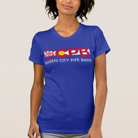 QCPB Colorado Pride W/text T-Shirt (Voorkant)