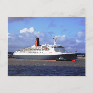 QE11 Op de rivier de Mersey, Liverpool Verenigd Ko Briefkaart