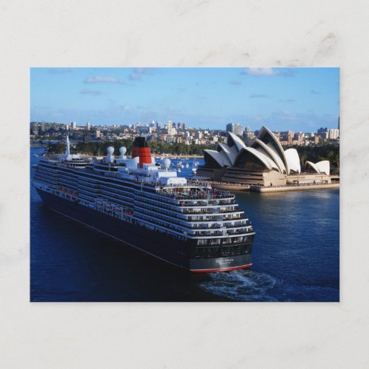 QE2 in Australië Briefkaart (Voorkant)