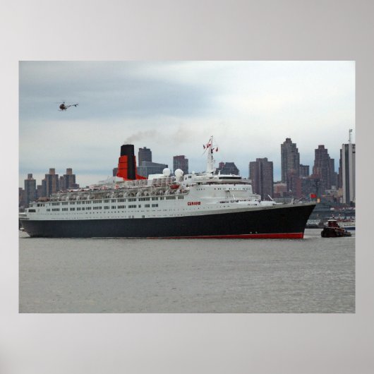 QE2 passeren Midtown Poster (Voorkant)