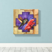 Q'enti - Canvas Wrap Muurkunst Afdruk (Insitu (Houten vloer))