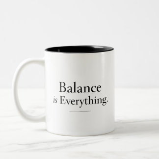 Qi-balansmokkop Minimalistische acupunctuurmok Tweekleurige Koffiemok