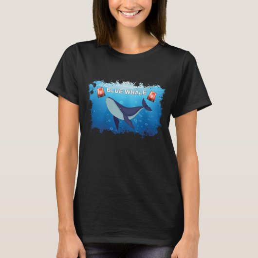 QI Blauwe Wal T-shirt (Voorkant)