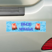 QI Blauwe Walvis Bumpersticker (Op auto)