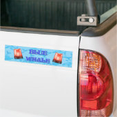 QI Blauwe Walvis Bumpersticker (Op Truck)