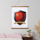 Qi China Erfgoed Schild Hangend Wandkleed (Slaapkamer)