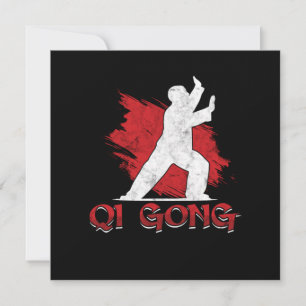 Qi Gong Chinese Kung Fu Martial Arts Gift Kaart