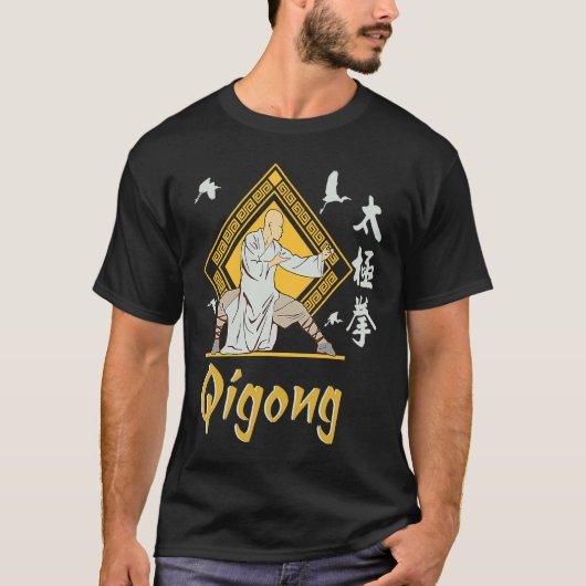 Qi Gong Clothing for Tai Chi Exercises with Chigon T-shirt (Voorkant)