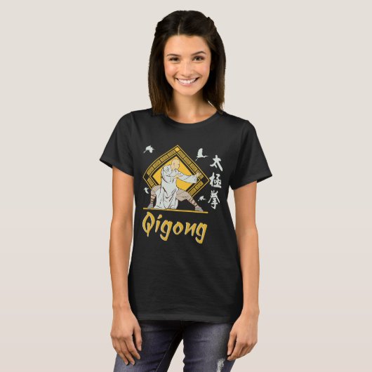 Qi Gong Clothing for Tai Chi Exercises with Chigon T-shirt (Voorkant volledig)