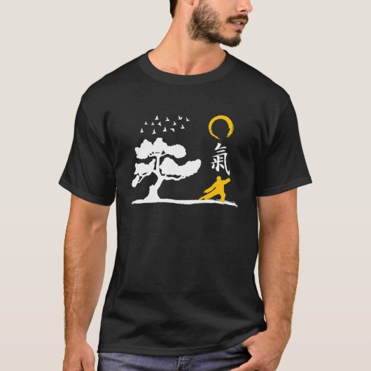 Qi Gong-kleding voor Tai-oefeningen met Chigon T-shirt (Voorkant)
