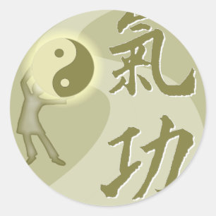 Qi Gong Ronde Sticker