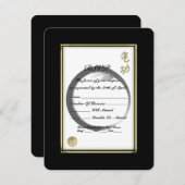 Qi Gong RSVP Kaartje (Voorkant / Achterkant)