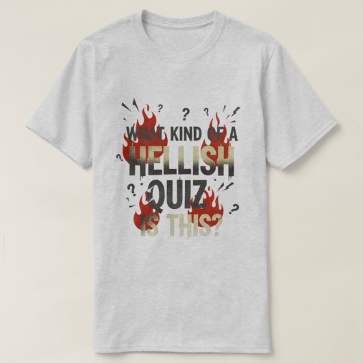 QI Hellish Quiz Shirt (Design voorkant)