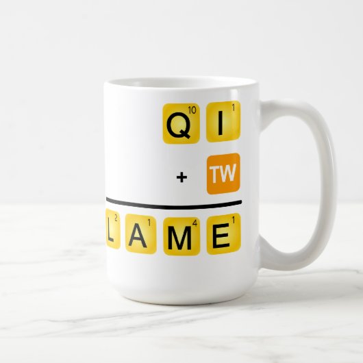 QI is LAME! Koffiemok (Rechts)