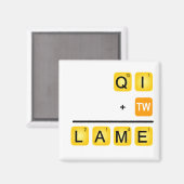 QI is LAME! Magneet (Voorkant / Achterkant)